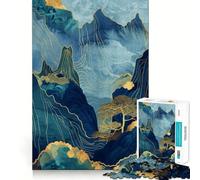 Rompecabezas Nature Gold Decor de 1000 Piezas para Adultos, Regalos, Juego Mental, Juguete para Pasar Tiempo en Familia, Corte preciso, Sorpresa de cumpleaños (38x52cm)