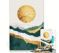 Rompecabezas Nature Gold Decor para Adolescentes, 1000 Piezas, diseño Relajante y fácil de armar, Regalo clásico (50x75cm)