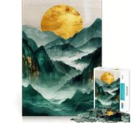 Rompecabezas Nature Gold Decor para Adultos, 1000 Piezas, Juguete de lógica, diversión Relajante, Bordes Suaves, (50x75cm)