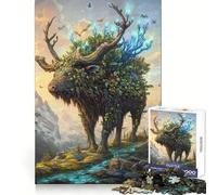 Rompecabezas Nature Spirit Elk para Adultos, 1000 Piezas, Logic Boost Toy Group, Joy Premium Edge, Sorpresa de cumpleaños (38x52cm)