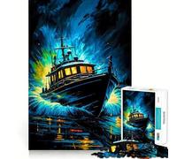 Rompecabezas Navegando bajo la Lluvia para Adultos, 1000 Piezas, Juguete para ejercitar la Mente, pasatiempo Tranquilo, diseño, Montaje, Regalo navideño (38x26cm)