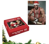 Rompecabezas Navideño de 300 Piezas de Papá Noel Revisando su Lista, Divertido Rompecabezas Sorpresa para Adultos, Regalo Creativo de Intercambio de Elefante Blanco o Amigo Invisible (2)