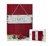 Rompecabezas navideño de Madera Bienvenidos Amigos (300 Piezas) con Caja para Adultos