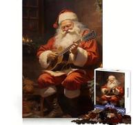 Rompecabezas navideños Vintage de Papá Noel de 1000 Piezas para Adultos Diversión Intelectual, distracción Relajante, Corte preciso, Regalo Original (50x75cm)