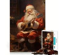Rompecabezas navideños Vintage de Papá Noel para Adultos 1000 Piezas Juego Think Boost Estructura de Encaje precisa fácil de Aprender diversión para Toda la Familia (50x75cm)