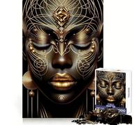 Rompecabezas NBWO Diosa Africana de 1000 Piezas para Adultos Desarrolla la Capacidad Mental Tiempo de Juego Bordes precisos (38x52cm)