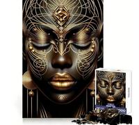 Rompecabezas NBWO Diosa Africana de 1000 Piezas para Adultos, Juguete de lógica, Divertido y Relajante, diseño para armar, Regalo de Papá Noel (38x26cm)