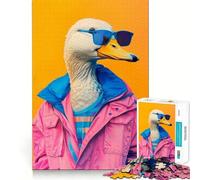 Rompecabezas Neo Vintage con Retrato de Pato, 1000 Piezas, para Adultos, Regalos, Juego Mental, Juguete para Pasar Tiempo en Familia, Corte preciso, Sorpresa de cumpleaños (38x52cm)