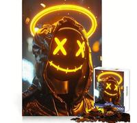 Rompecabezas Neon Angel Smiley para Adolescentes, 1000 Piezas, para desarrollar la Memoria, Calma y relajación Diseño clásico para armar Regalo (50x75cm)