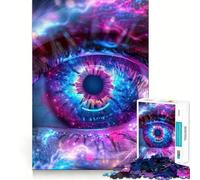 Rompecabezas Neon Cosmic Eye para Adultos, 1000 Piezas Fortalece la Memoria Divertido y Relajante Borde de Calidad Regalo Ideal para Festivales (50x75cm)
