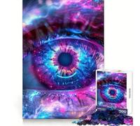 Rompecabezas Neon Cosmic Eye para Adultos, 1000 Piezas Fortalece la Memoria Divertido y Relajante Borde de Calidad Regalo Ideal para Festivales (50x75cm)