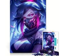 Rompecabezas Neon Cyber Warrior para Adolescentes, 1000 Piezas, Juguete de lógica Fina, Suave, Relajante, Bordes limpios, Regalo Premium (50x75cm)