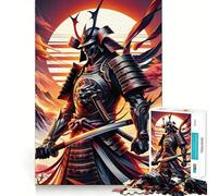 Rompecabezas neón de Guerreros samurái de 1000 Piezas para Adultos Juguete cognitivo para armar Juntos Colección de Arte (38x52cm)