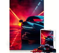 Rompecabezas Neon Ferrari Cool para Adultos, 1000 Piezas, ejercita la Mente, Divertido, con Bordes precisos, Regalo Creativo (38x26cm)