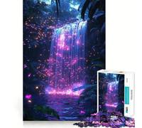 Rompecabezas Neon Firefly Falls de 1000 Piezas para Adultos Fortalece la Memoria, relájate y Disfruta del Momento Regalo de cumpleaños (50x75cm)