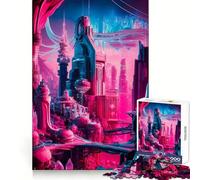 Rompecabezas Neon Galactic Metropolis de 1000 Piezas para Adultos Juego Inteligente, Divertido y Relajante Diseño para armar Regalo Elegante (50x75cm)