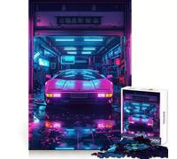 Rompecabezas Neon Garage para Adolescentes, 1000 Piezas, Juguete de lógica Mental, Alivio de la ansiedad, Corte Firme, Regalo de cumpleaños (50x75cm)