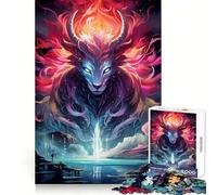 Rompecabezas Neon Guardian de 1000 Piezas para Adultos, Juguete para ejercitar la Mente, Divertido y fácil de armar, Fiestas (38x52cm)