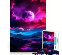 Rompecabezas Neon Night Sky para Adolescentes, 1000 Piezas, Juguete Inteligente, pasatiempo para el hogar, Corte preciso, Regalo para Festivales (50x75cm)