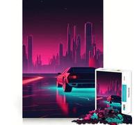 Rompecabezas Neon Nights Cruise de 1000 Piezas para Adultos Juego Inteligente, Divertido y Relajante Diseño para armar Regalo Elegante (38x52cm)