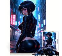 Rompecabezas Neon Noir Vigilante para Adolescentes, 1000 Piezas, Juguete para ejercitar la Mente, Relajante y Acogedor, Imagen para armar, Sorpresa cálida (38x26cm)