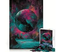 Rompecabezas Neon Orb Chamber de 1000 Piezas para Adultos: Juguete para ejercitar la Mente, Divertido y Relajante, Pieza de Arte para armar (38x52cm)