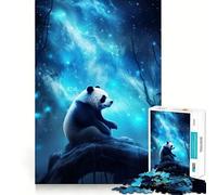 Rompecabezas Neon Panda Nebulae de 1000 Piezas para Adultos Fortalece la Memoria, relájate y Disfruta del Tiempo Libre Regalo de cumpleaños (38x52cm)