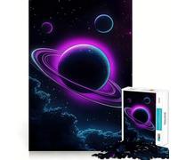 Rompecabezas Neon Planet de 1000 Piezas para Adultos, diseño Widge Recall Upgrade, Quiet Calm Clear Cut, Regalo Premium (38x26cm)