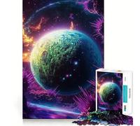 Rompecabezas Neon Planet de 1000 Piezas para Adultos Fortalece la Memoria, relájate y Disfruta del Tiempo Libre Regalo de cumpleaños (38x52cm)