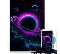 Rompecabezas Neon Planet de 1000 Piezas para Adultos, Juguete para ejercitar la Mente, Arte Relajante, Regalo para Festivales (38x52cm)