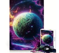 Rompecabezas Neon Planet de 1000 Piezas para Adultos, Juguete para ejercitar la Mente, Divertido y fácil de armar, Fiestas (50x75cm)