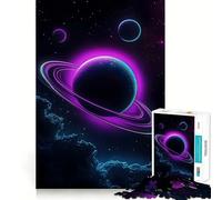 Rompecabezas Neon Planet de 1000 Piezas para Adultos: Juguete para ejercitar la Mente, Divertido y Relajante, Pieza de Arte para armar (50x75cm)