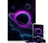 Rompecabezas Neon Planet de 1000 Piezas para Adultos: Juguete para ejercitar la Mente, Divertido y Relajante, Pieza de Arte para armar (50x75cm)