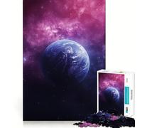 Rompecabezas Neon Planet Space de 1000 Piezas para Adolescentes, Juguete para ejercitar la Mente, Actividad en casa, Bordes precisos, Lista de Deseos de Papá Noel (50x75cm)