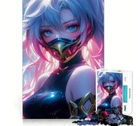 Rompecabezas Neon Princess de 1000 Piezas para Adolescentes: Juguete para ejercitar la Mente, Juego Relajante, Arte para armar, Regalo Festivo (38x26cm)