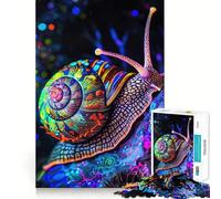 Rompecabezas Neon Snail Teenagers de 1000 Piezas, Juguete Inteligente para Jugar en Interiores, con Bordes Lisos, de la colección Art Collection (38x52cm)