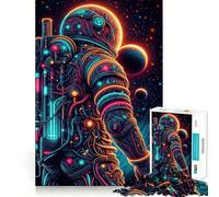 Rompecabezas Neon Space Journey para Adolescentes, 1000 Piezas, Juguete para ejercitar la Mente, Relajante y Acogedor, Imagen para armar, cálida Sorpresa (38x52cm)
