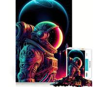 Rompecabezas Neon Space Odyssey de 1000 Piezas para Adolescentes, Juguete de lógica, pasatiempo Tranquilo, Bordes Suaves, (38x52cm)