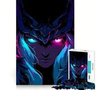 Rompecabezas Neon Valkyrie de 1000 Piezas para Adultos, Juguete para ejercitar la Mente, Arte Relajante, Regalo para Festivales (38x52cm)