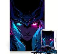 Rompecabezas Neon Valkyrie de 1000 Piezas para Adultos, Juguete para ejercitar la Mente, Arte Relajante, Regalo para Festivales (38x52cm)