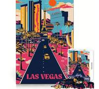 Rompecabezas Neon Vegas Strip para Adolescentes, 1000 Piezas, Juguete para ejercitar la Mente, Actividad artística para armar en casa, (38x52cm)