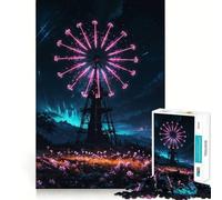 Rompecabezas Neon Windmill Teenagers de 1000 Piezas, Juguete Inteligente para Jugar en Interiores, con Bordes Lisos, de la colección Art Collection (50x75cm)