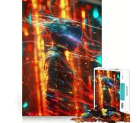 Rompecabezas Neural Blaze de 1000 Piezas para Adolescentes, Juguete para ejercitar la Mente, Actividad en casa, Bordes precisos, Lista de Deseos de Papá Noel (50x75cm)