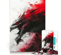 Rompecabezas Nidhogg Dragon Viking para Adolescentes, 1000 Piezas, Juego Inteligente, Relajante, para armar, un Regalo Encantador (50x75cm)