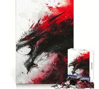 Rompecabezas Nidhogg Dragon Viking para Adolescentes, 1000 Piezas, Juego Inteligente, Relajante, para armar, un Regalo Encantador (50x75cm)