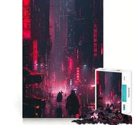 Rompecabezas Night City para Adultos de 1000 Piezas Juguete Inteligente para el Tiempo Libre Arte de Corte preciso Coleccionable (38x52cm)