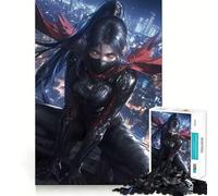 Rompecabezas Night City Vigilante Girl de 1000 Piezas para Adultos Juguete para ejercitar la Mente Fácil de armar Regalo de Temporada (50x75cm)