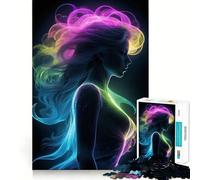 Rompecabezas Night Flashes Women Neon de 1000 Piezas para Adultos Juego Inteligente, Divertido y Relajante Diseño para armar Regalo Elegante (50x75cm)