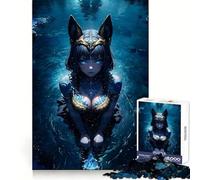 Rompecabezas Night Oasis Cleopatra de 1000 Piezas para Adolescentes Juguete para desarrollar la lógica Pasatiempo Tranquilo Bordes Suaves (38x52cm)
