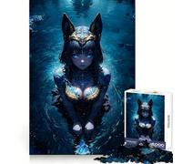 Rompecabezas Night Oasis Cleopatra para Adolescentes, 1000 Piezas, Juguete para ejercitar la Mente, Imagen Relajante y acogedora, Sorpresa cálida (38x26cm)